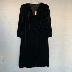 Talbots Black Velvet Dress